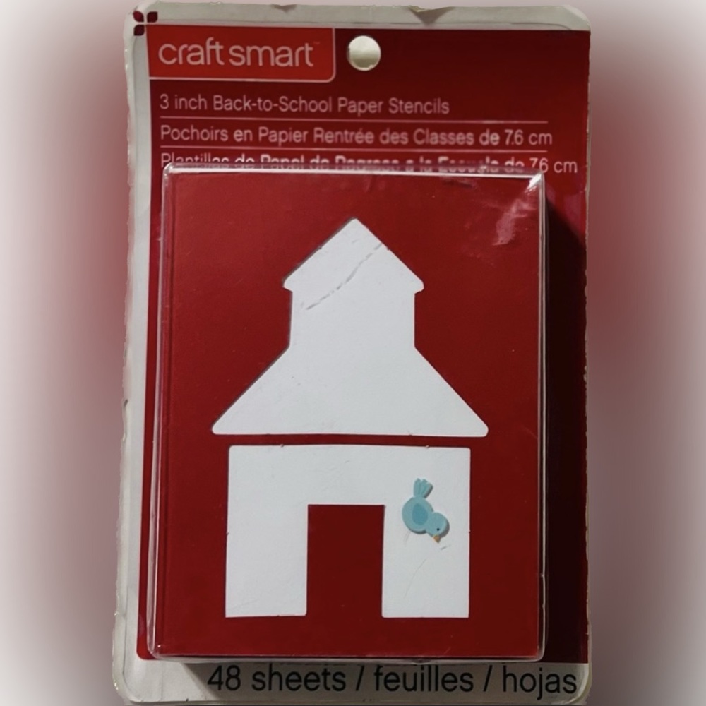 🍄 NEW School Reusable Paper Stencils 3” Craft Art Crafts 48 Images Drawing
